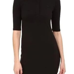 Lacoste Navy Slim Oxford Mini Dress